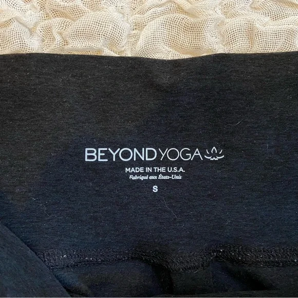 Beyond Yoga Spacedye Midi Jogger Pants High Waist Joggers Heather Black Small - Picture 6 of 9